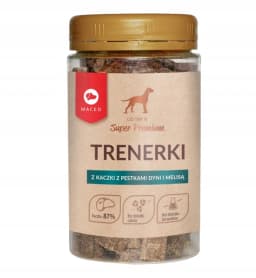 Maced Trenerki dla psa z Kaczki z Pestkami z Dynii i Melisą Smakołyki 150 g