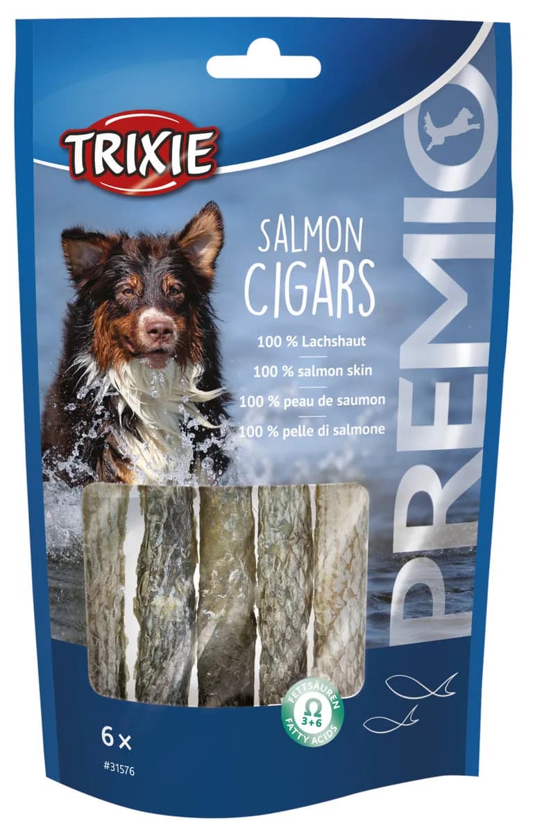 Trixie Pałeczki Premio Salmon Cigars dla psa z Łososiem, /6 szt. 70 g