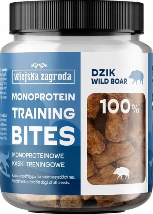 Wiejska Zagroda Przysmak dla psa Treningowy Dzik kąski monoproteinowe 150g