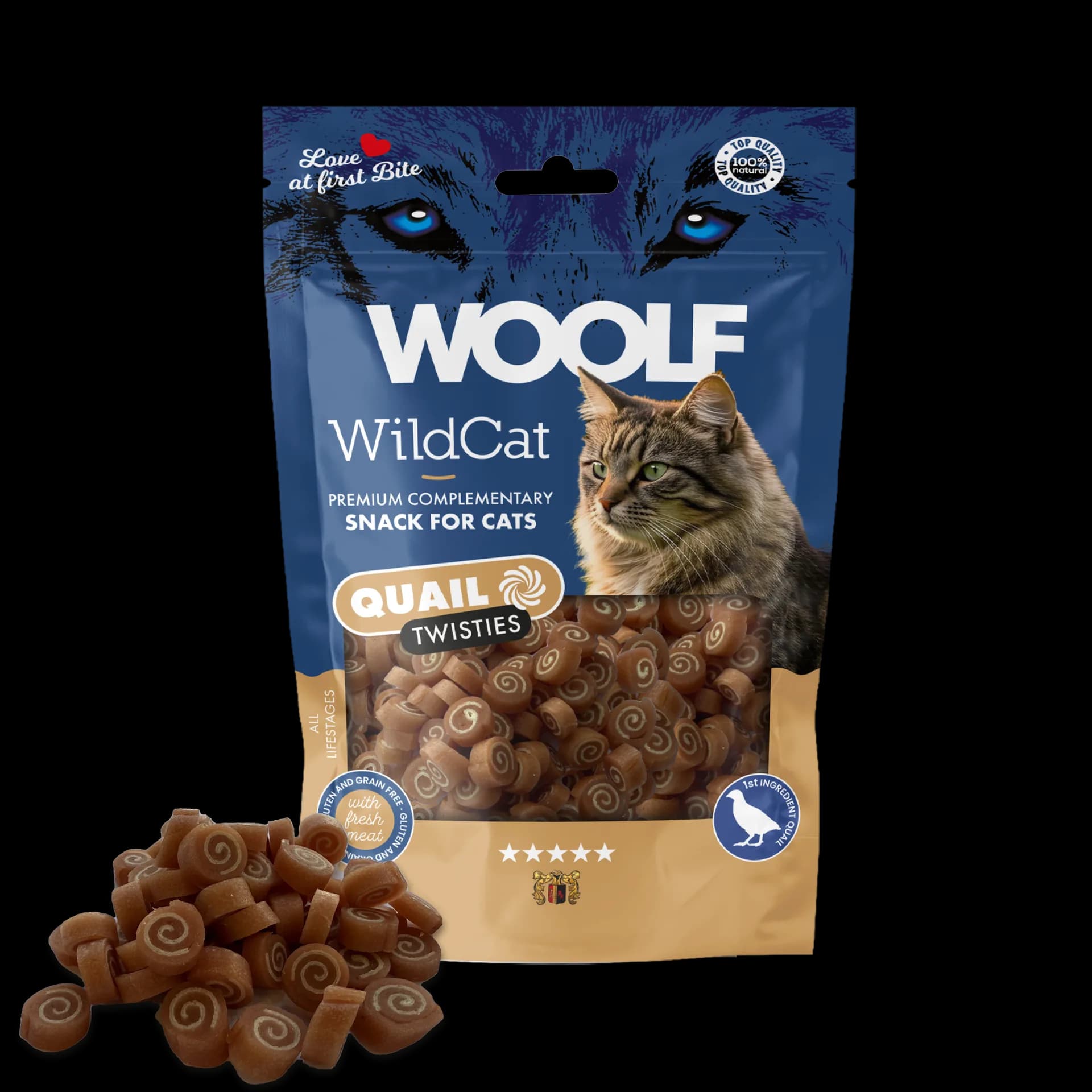 Woolf WILDCAT QUAIL TWISTIES przepiórka 50 g