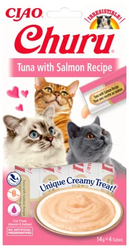 INABA Cat Churu Tuna With Salmon 4 × 14 g