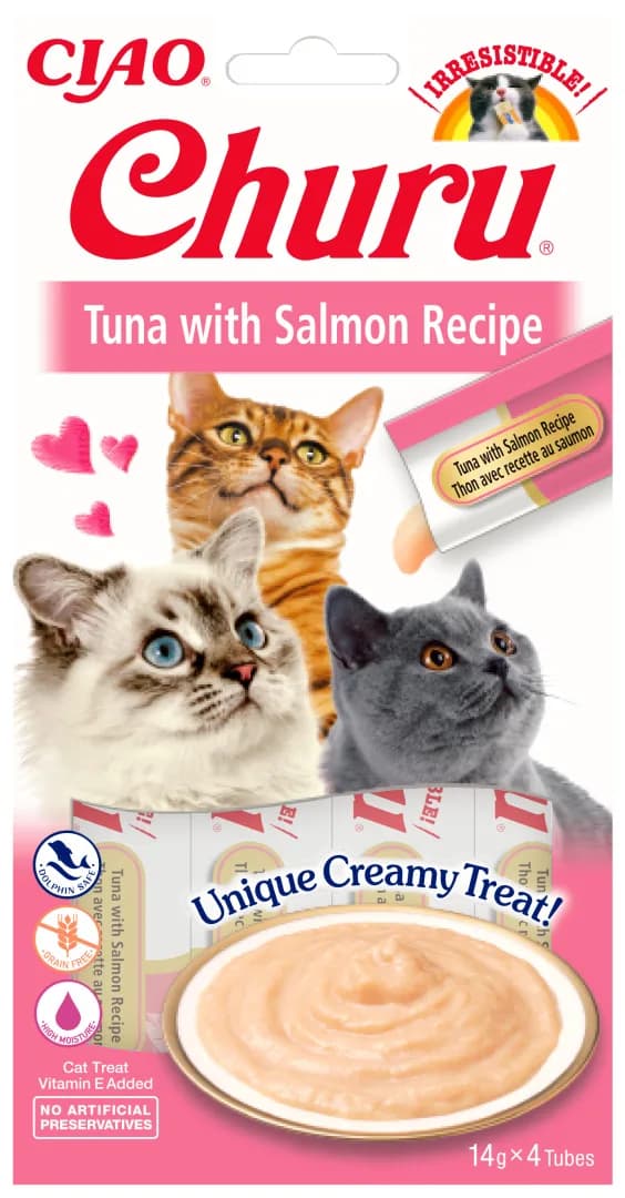 INABA Cat Churu Tuna With Salmon przysmak dla kotów 4 × 14 g
