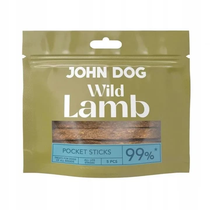 John Dog Sticks Wild Lamb paski z jagnięciny 5 szt.
