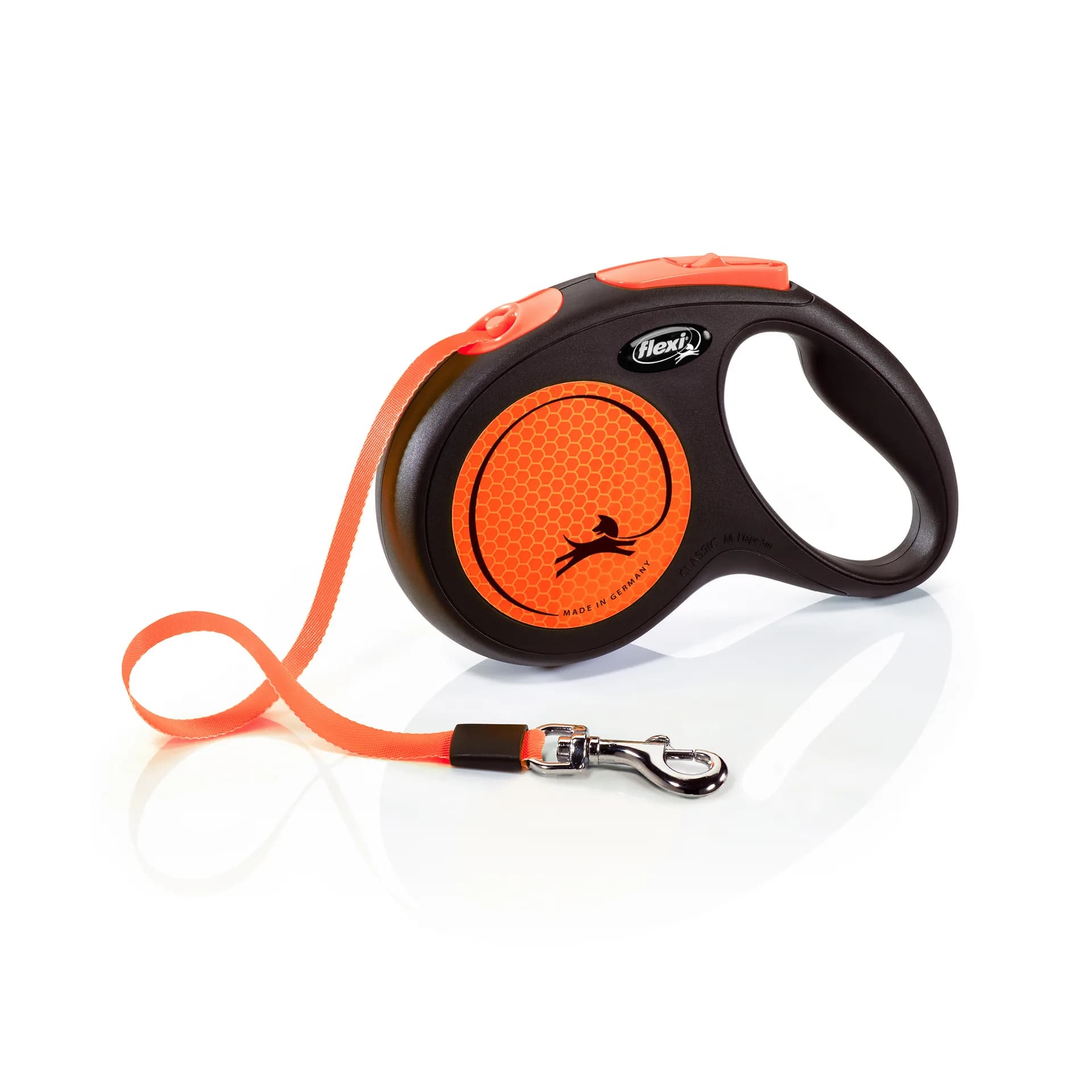 Flexi New Neon smycz automatyczna dla psa taśma – żółty, do 25 kg
