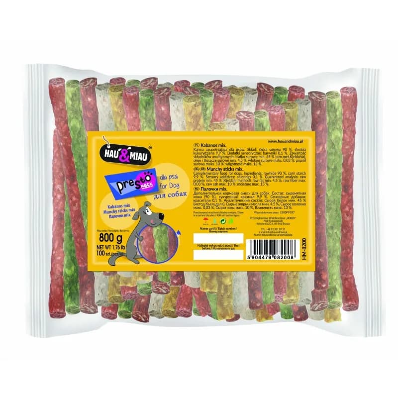 Hau&Miau Mix kabanosów przysmak dla psów 100 szt.