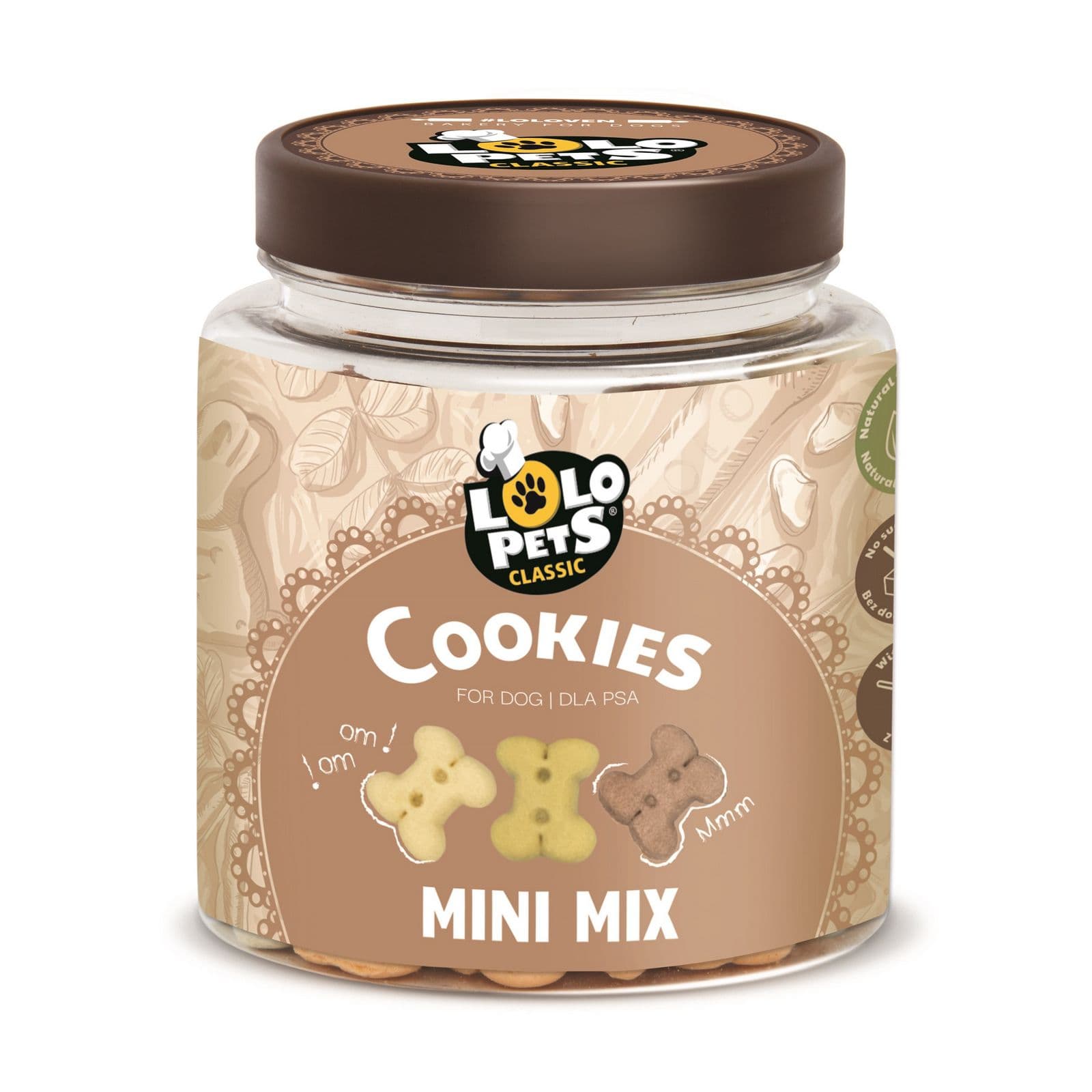 Lolo Pets Ciastka dla psa kości Mini mix S 300 g