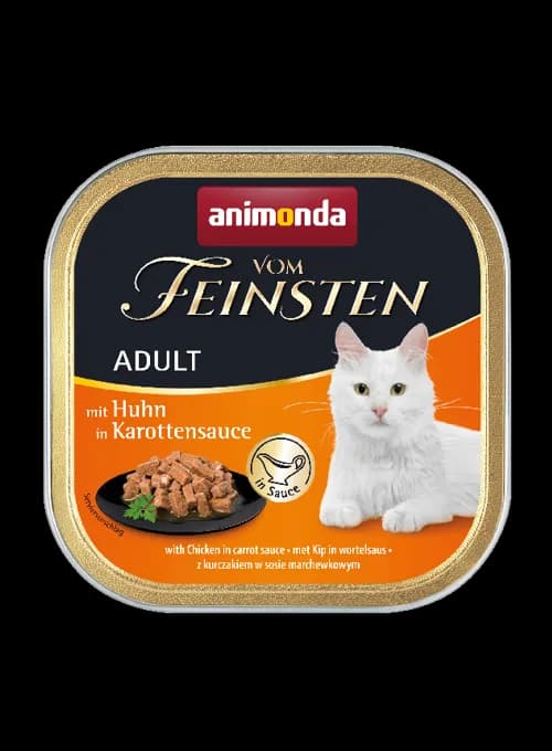 Animonda Vom Feinsten Grain Free karma mokra z kurczakiem w sosie marchewkowym dla kota 100 g