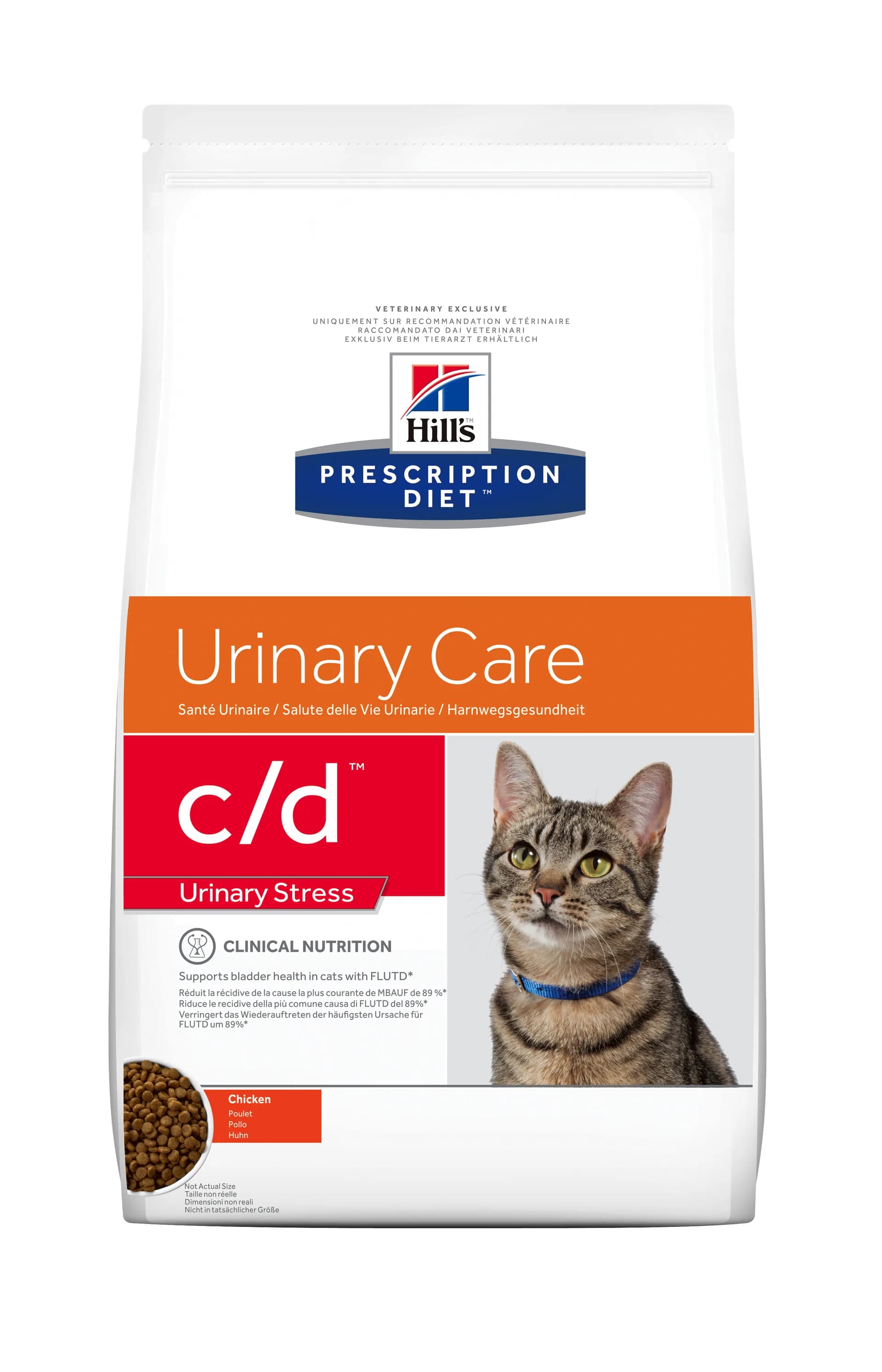 Hill's Prescription Diet c/d Feline Urinary Stress karma sucha dla dorosłych kotów Chicken 8 kg