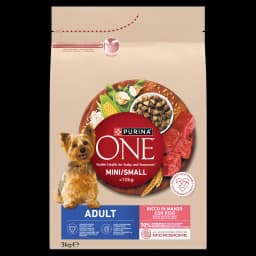 Purina ONE Adult Mini/Small Karma dla dorosłych psów bogata w wołowinę z ryżem