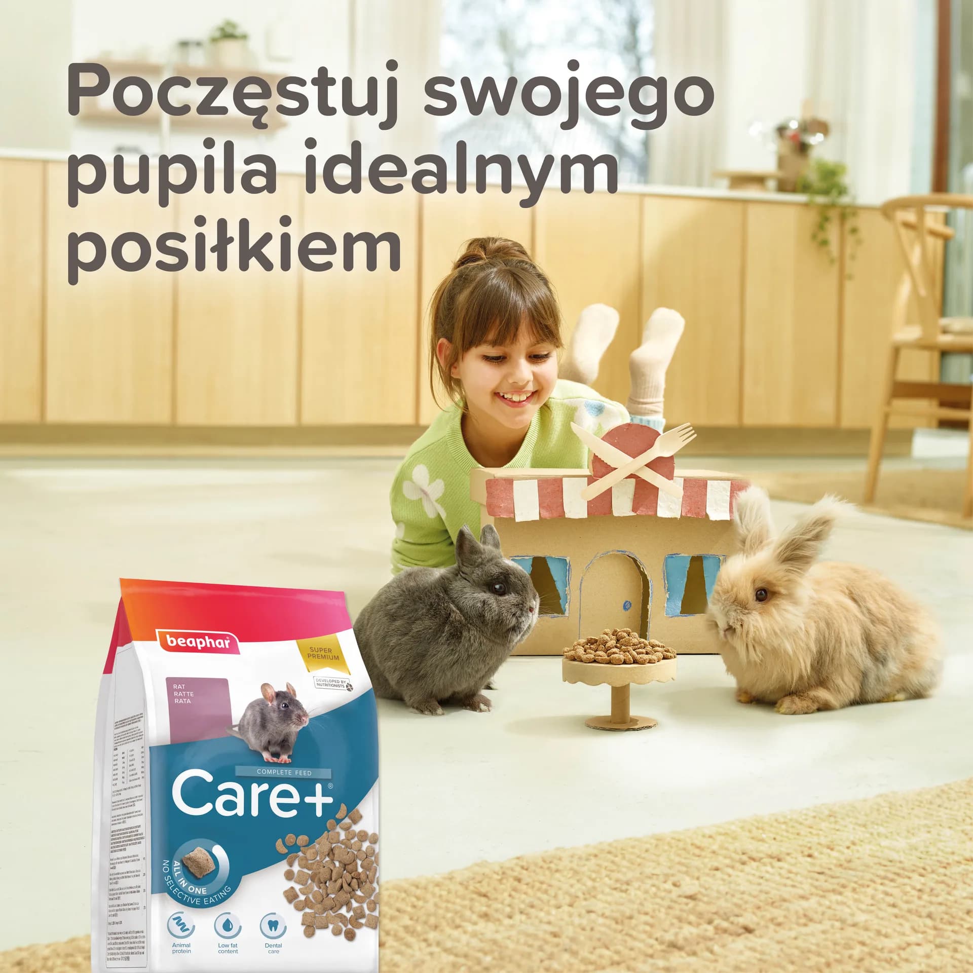 Beaphar Care+ Rat Karma Super Premium dla szczura – 700 g