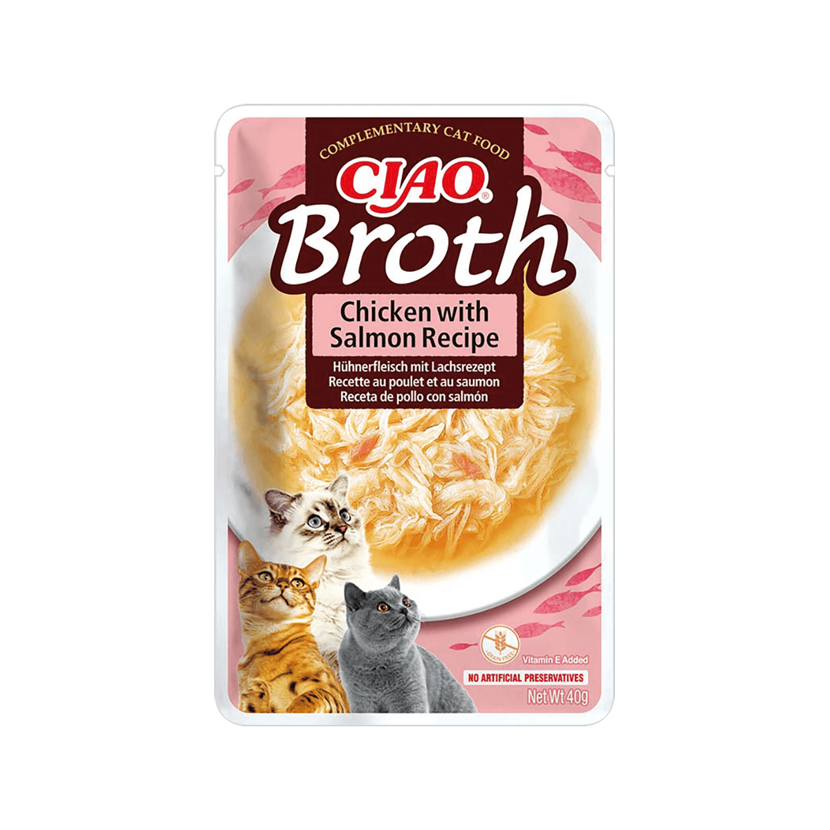 INABA Cat Ciao Broth Chicken With Salmon przysmak dla dorosłych kotów 40 g