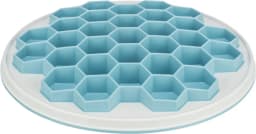 Trixie Slow Feeding taca do karmienia dla psa i kota szara/niebieska plastik spowalniająca jedzenie 30 cm