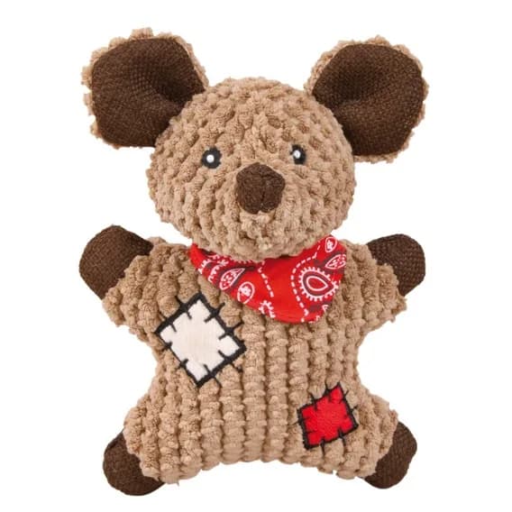 Trixie Piszcząca mysz z tkaniny/juty 19 cm