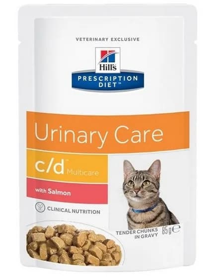 Hill's Prescription Diet c/d Feline karma mokra dla dorosłych kotów z łososiem 85 g