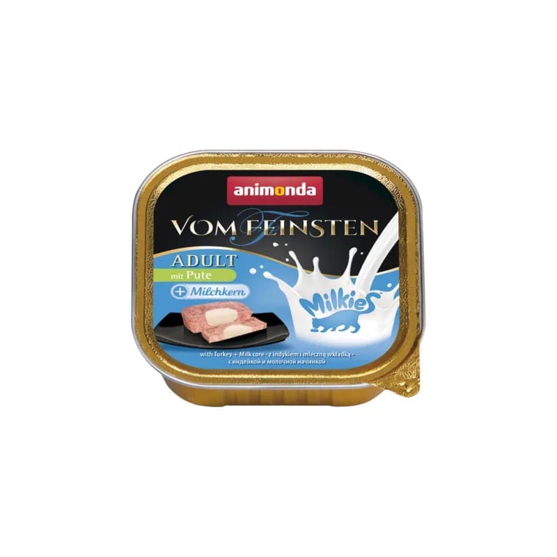 Animonda Vom Feinsten Milkies karma mokra z indykiem i nadzieniem mlecznym dla kota 100 g