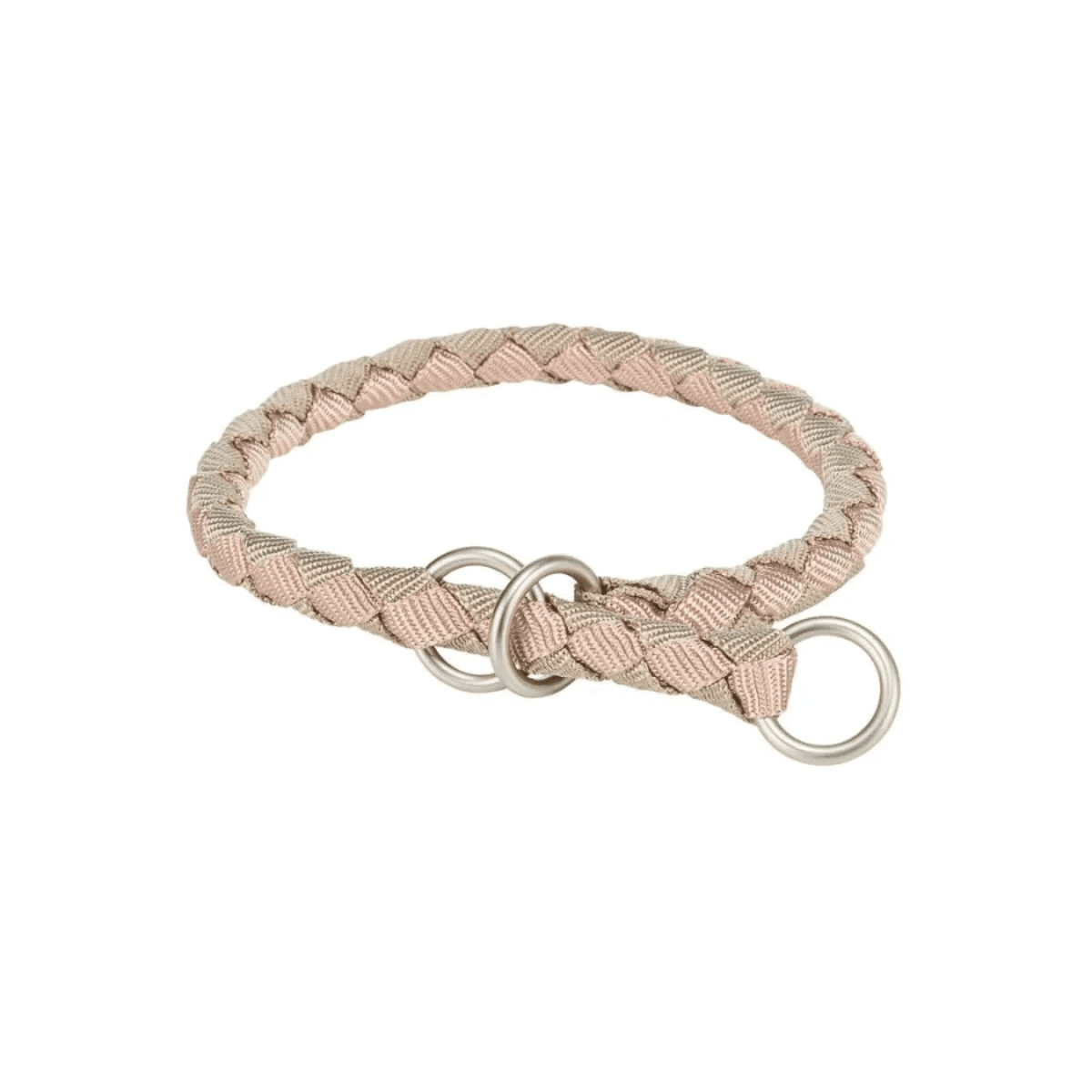 Trixie Trixe obroża zaciskowa Cavo dla psa – blush / piaskowy, M