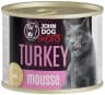 John Dog for Cats Mus karma mokra z indykiem dla dorosłych kotów