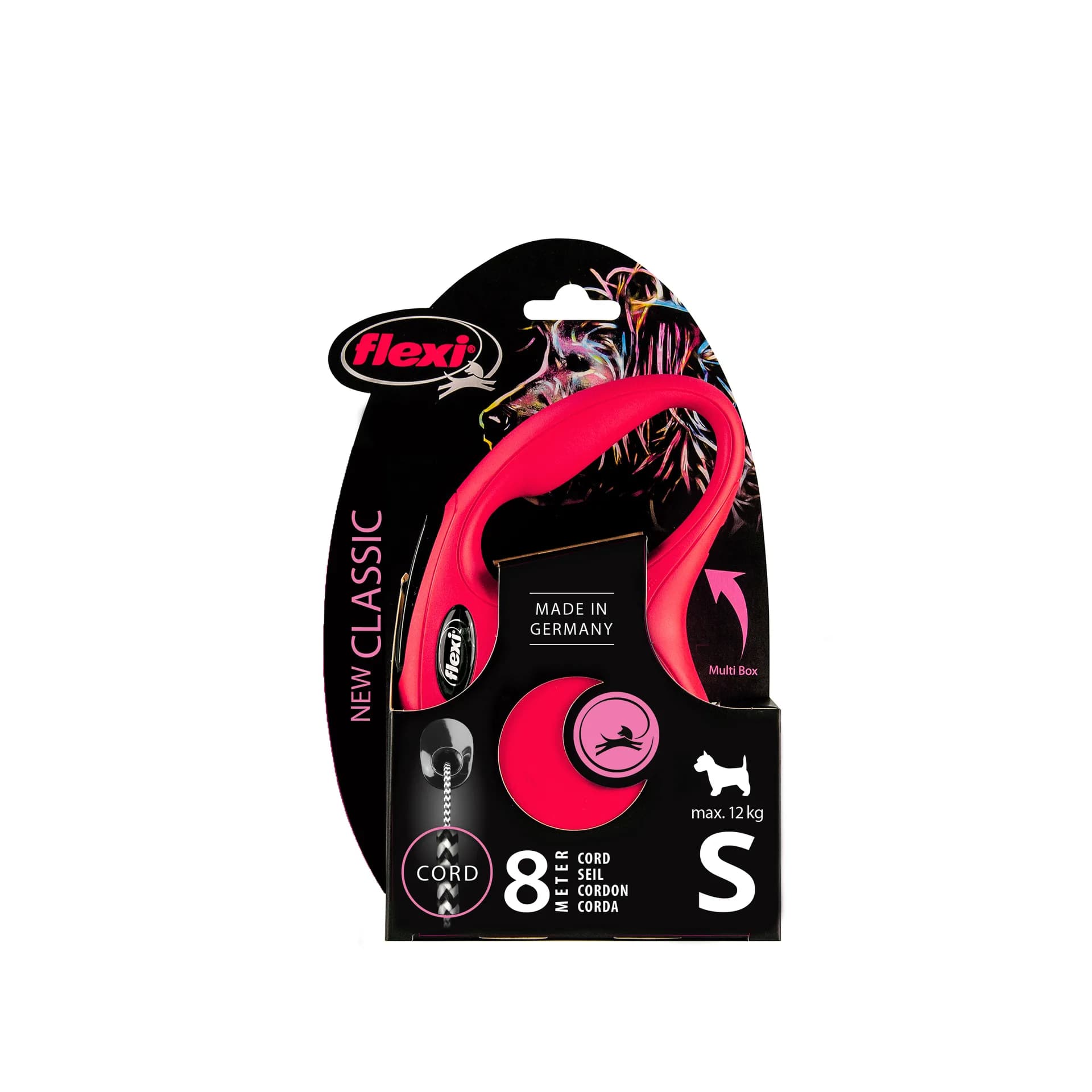 Flexi New Classic smycz automatyczna sznurkowa dla psa – S 8 m/12 kg