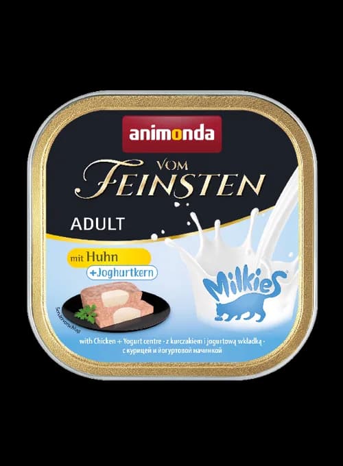 Animonda Vom Feinsten Milkies karma mokra z kurczakiem i nadzieniem jogurtowym dla kota 100 g
