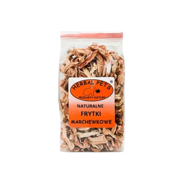 Herbal Pets naturalne Frytki Marchewkowe karma dla gryzoni 100 g