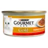 Gourmet Gold Karma dla kotów kawałki w smakowitym sosie z wołowiną 85 g 1 szt.