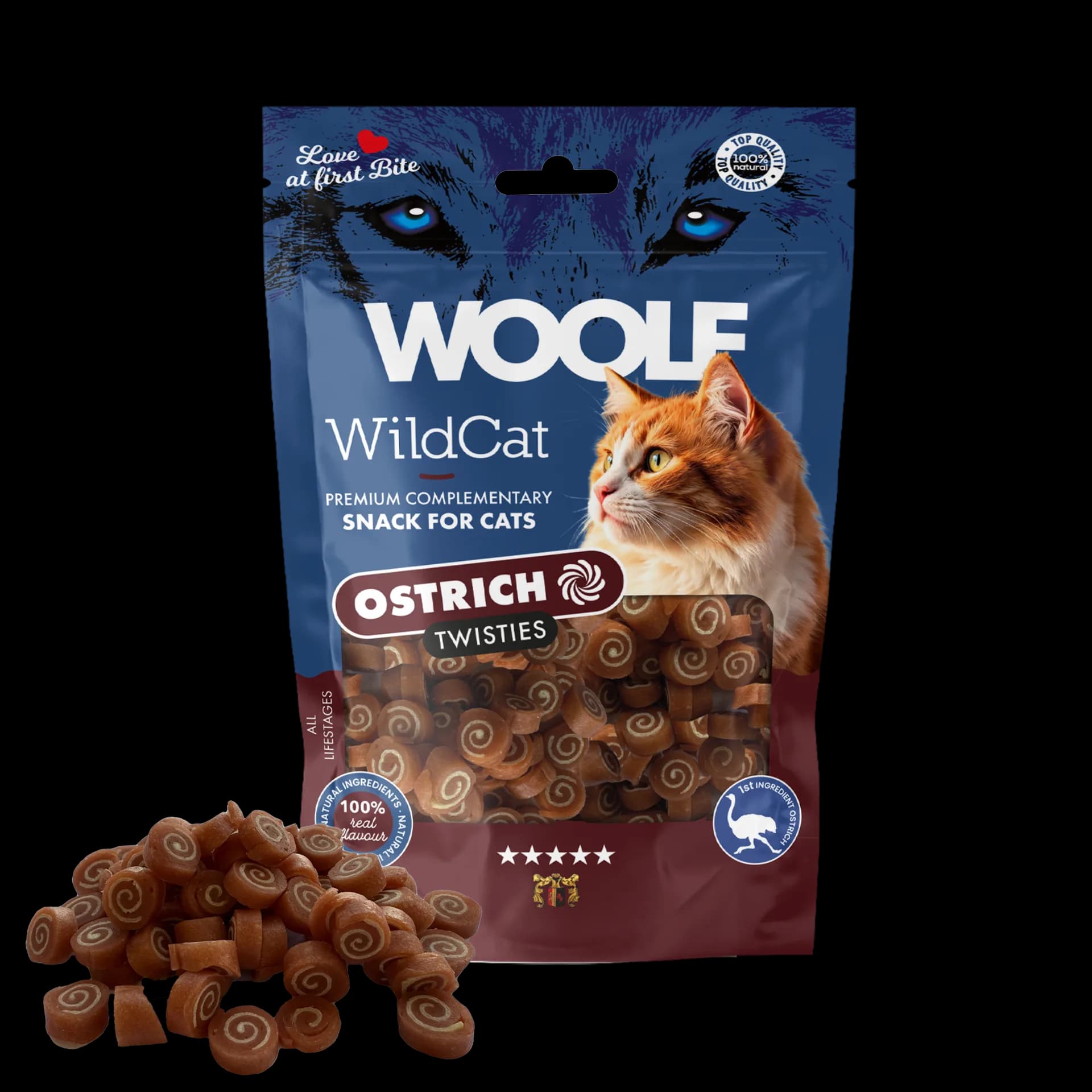 Woolf WILDCAT OSTRICH TWISTIES struś 50 g