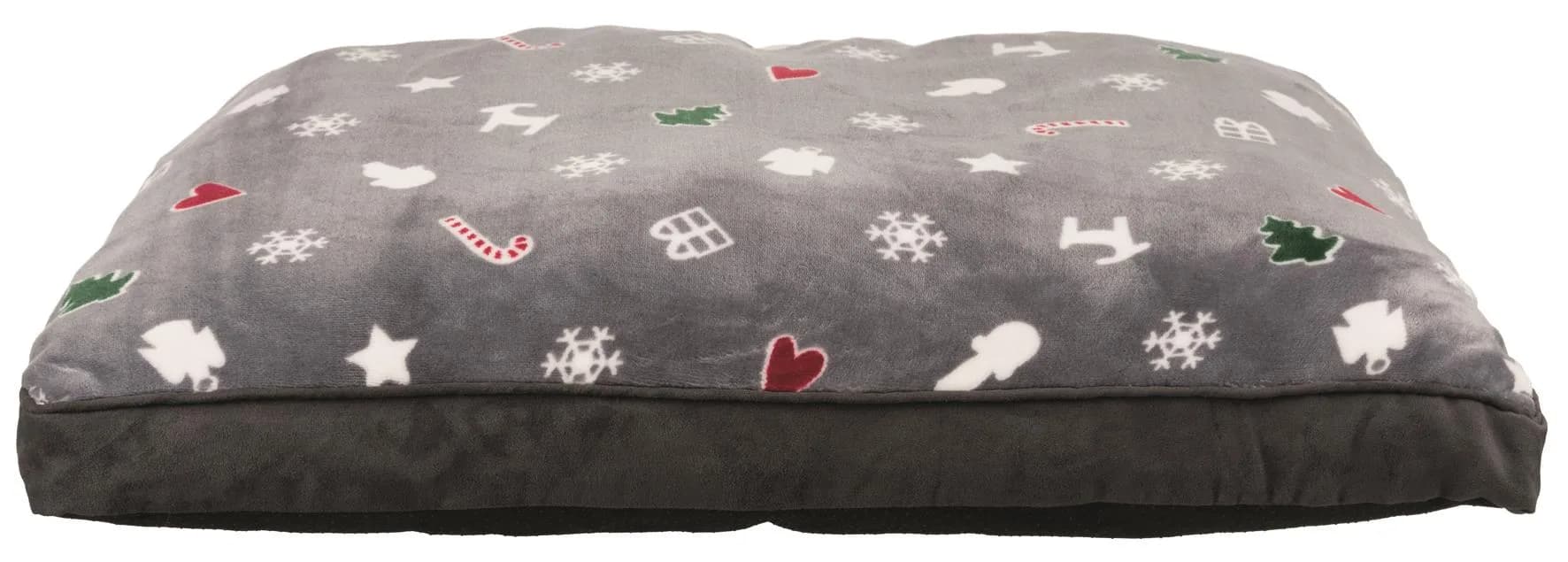 Trixie Poduszka legowisko dla psa Xmas Yuki szara 70 x 55 cm