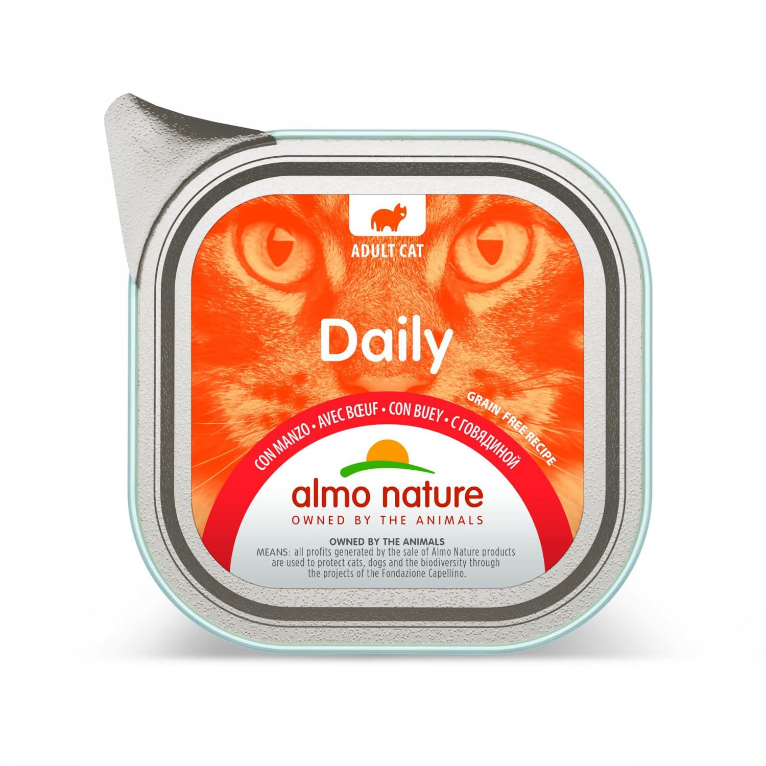 Almo Nature Daily karma mokra z wołowiną dla kota 100 g