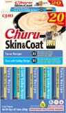 INABA Churu Skin&coat Premium przysmaki dla kota z tuńczykiem i kurczakiem 20 × 14 g