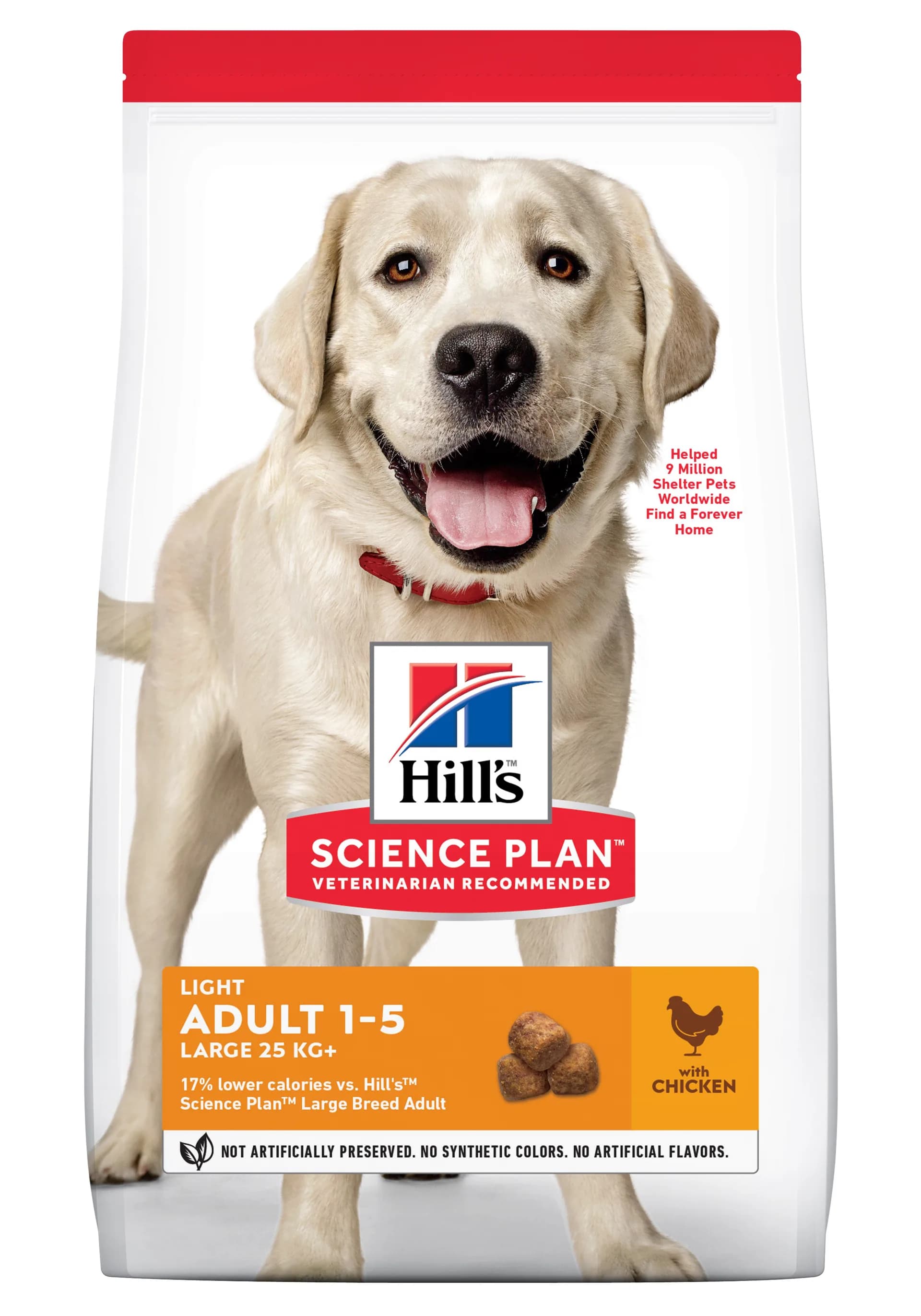 Hill's Science Plan Canine Adult Light Large Breed karma sucha dla dorosłych psów ras dużych Chicken 14 kg