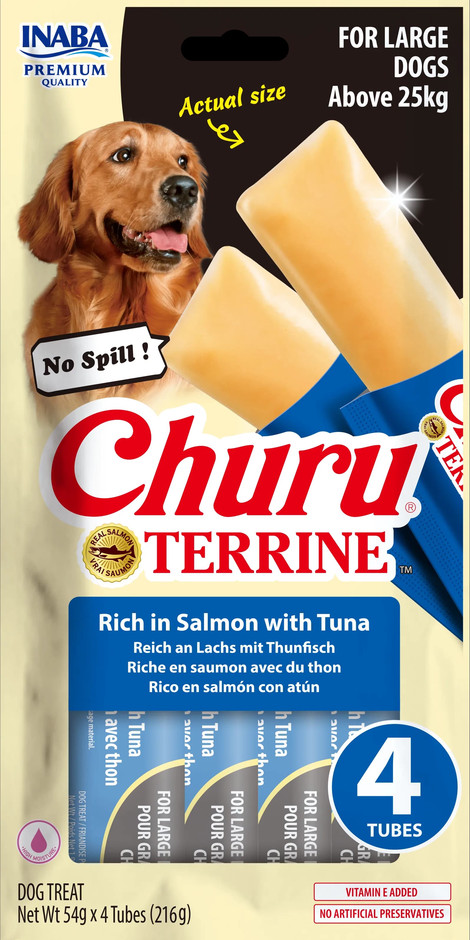 INABA Dog Churu Terrine Salmon & Tuna przysmak dla psa 4 x 54 g (216 g)