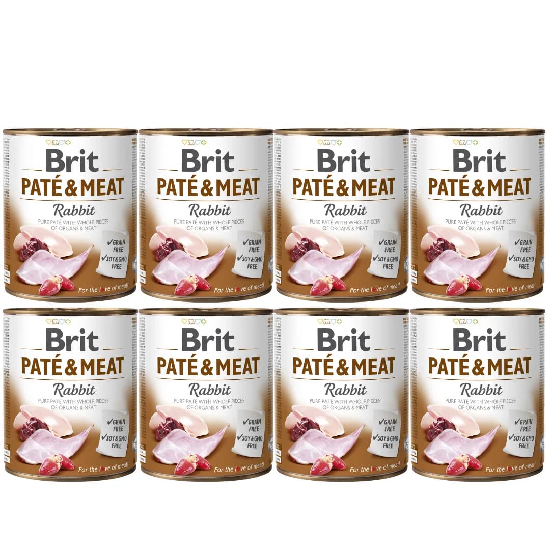 Brit Pate & Meat Rabbit mokra karma dla psa z królikiem – 400 g