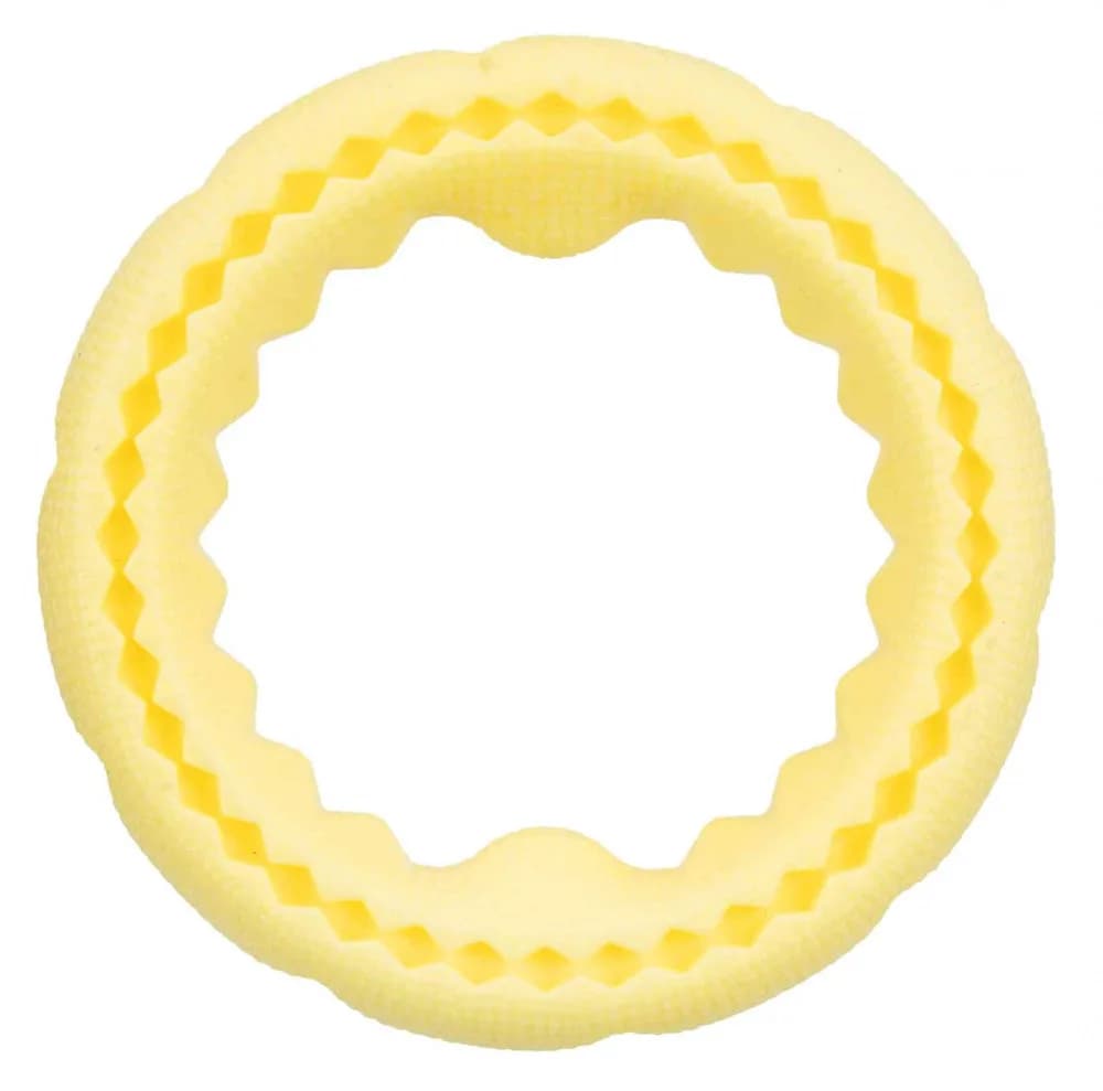 Trixie Obręcz z gumy termoplastycznej dla psa – żółty, ø 25 cm