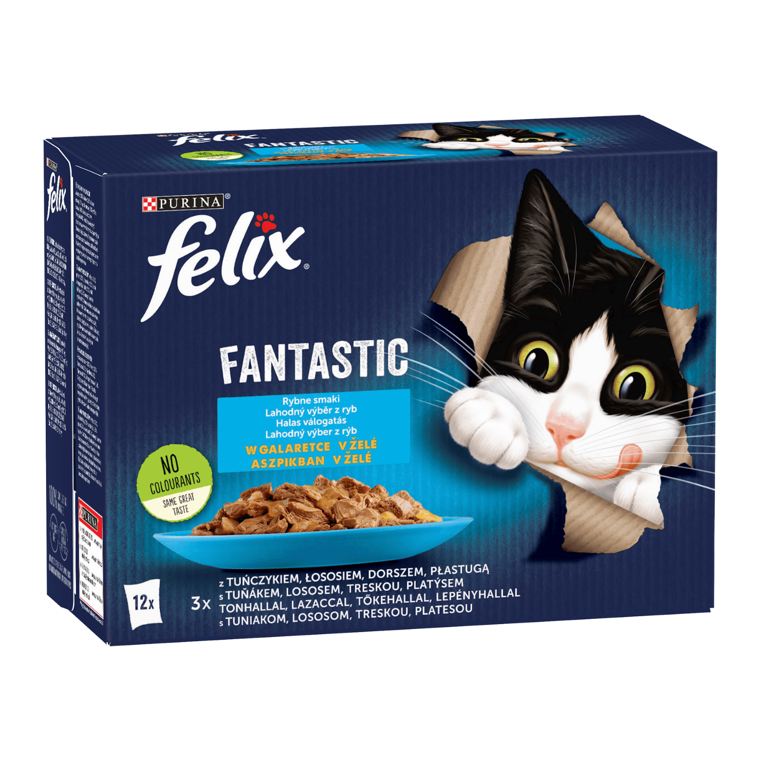 Felix Fantastic saszetki dla kota Ryba 12 × 85 g