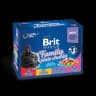 Brit Premium Pouches Family Plate Chunks Gravy karma mokra dla dorosłych kotów 12 × 100 g