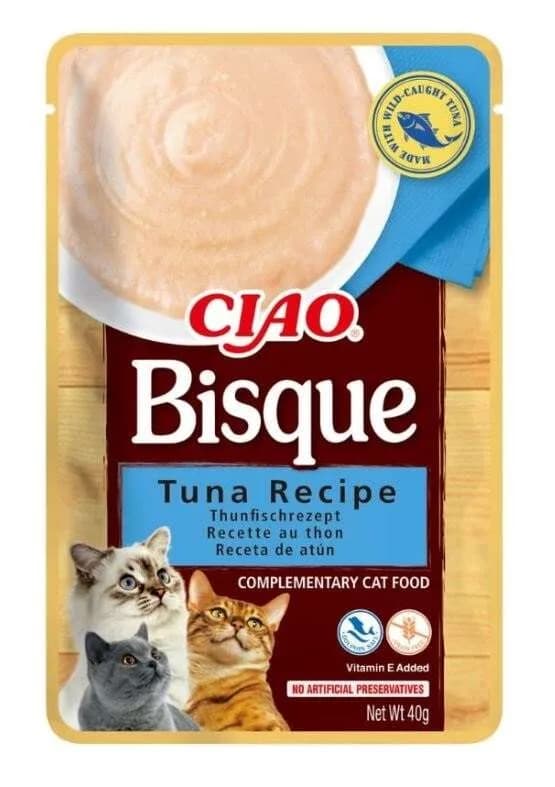 INABA Cat Ciao Bisque Tuna Przysmak dla Kota 40 g
