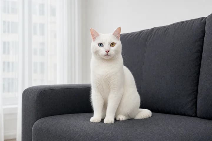 Heterochromia u kota: skąd się biorą różnobarwne oczy