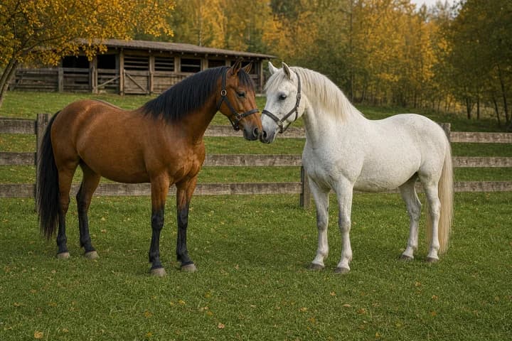 Maści koni — gniada, kara, siwa, kasztanowata i inne