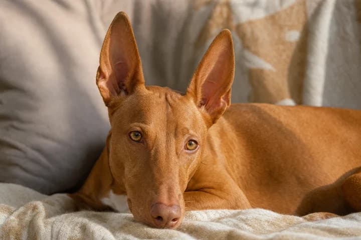Pies faraona (pharaoh hound): charakter, zdrowie i pielęgnacja