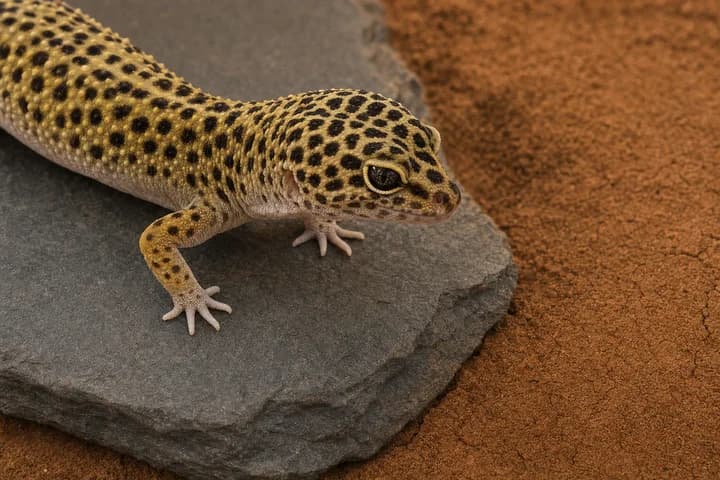 Podłoże dla gekona lamparciego — piasek, mata czy glina?