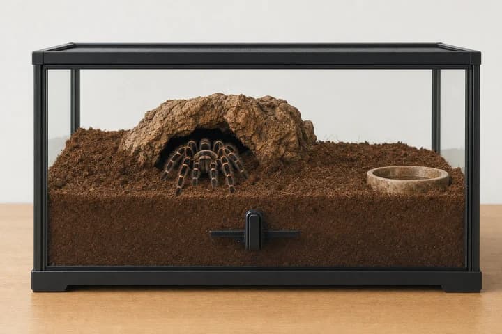 Terrarium dla ptasznika — naziemny, nadrzewny czy kopiący