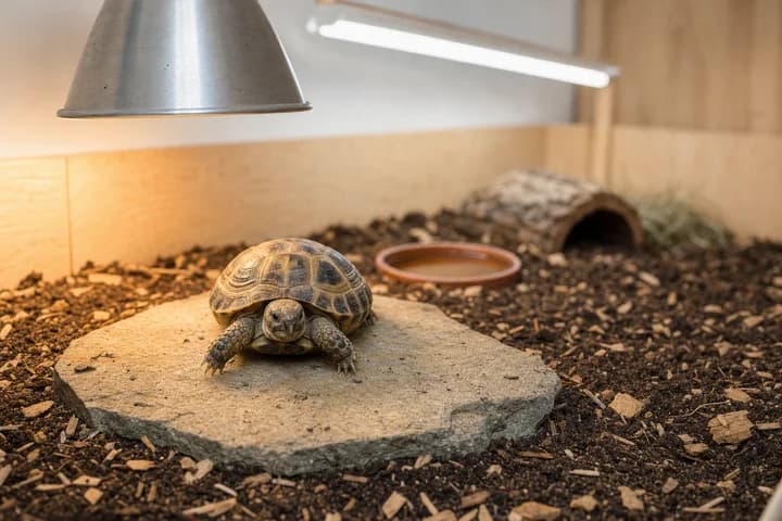Terrarium czy wybieg dla żółwia lądowego — wymiary, podłoże i grzanie