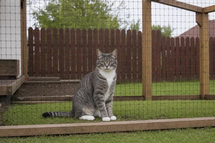 Woliera dla kota - jak zbudować bezpieczny wybieg w ogrodzie (catio)