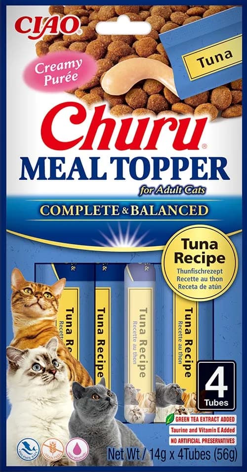 INABA Cat Meal Topper Tuna Recipe przysmak dla kotów 4 × 14 g 56 g