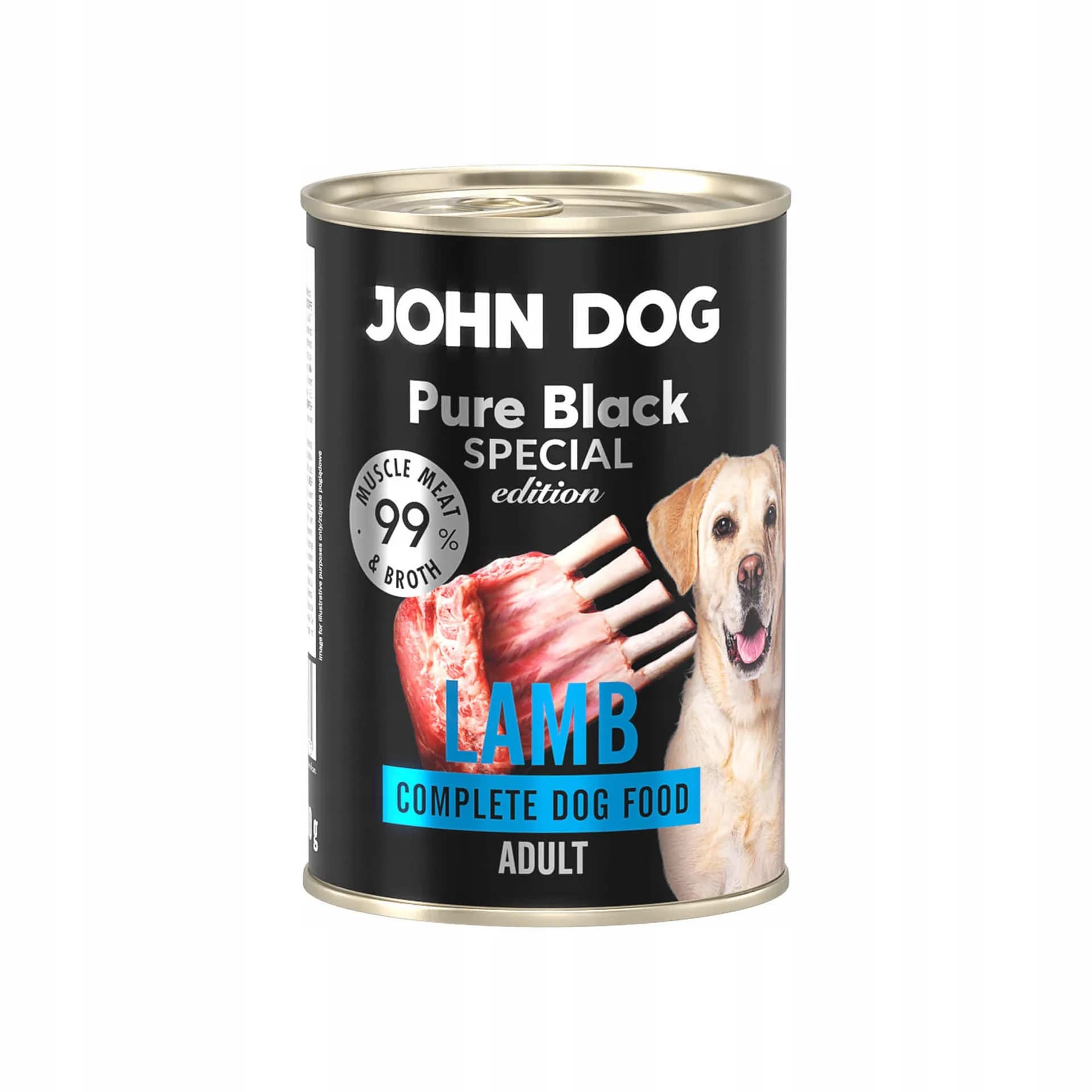 John Dog Pure Black Special Edition Dorosły Jagnięcina 99%
