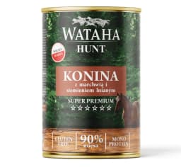 Wataha Hunt Mono Protein 90% Konina Marchewka Siemie Lniane 400 g