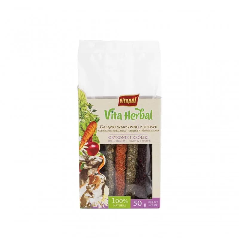 Vitapol Herbal gałązki warzywno-ziołowe dla gryzoni 50 g