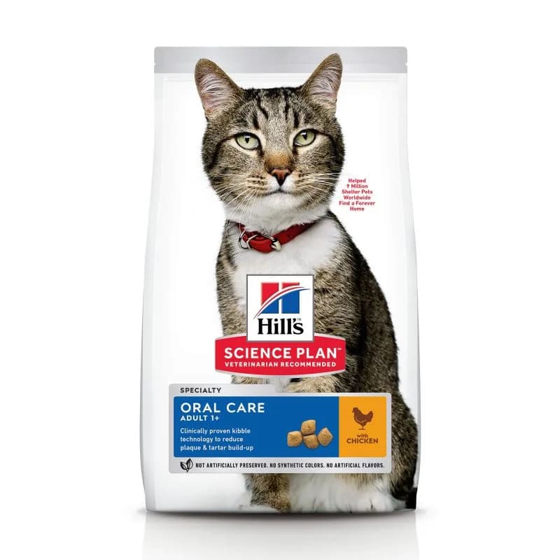 Hill's Sp Feline Adult Oral Care 1 5 kg karma sucha dla dorosłych kotów