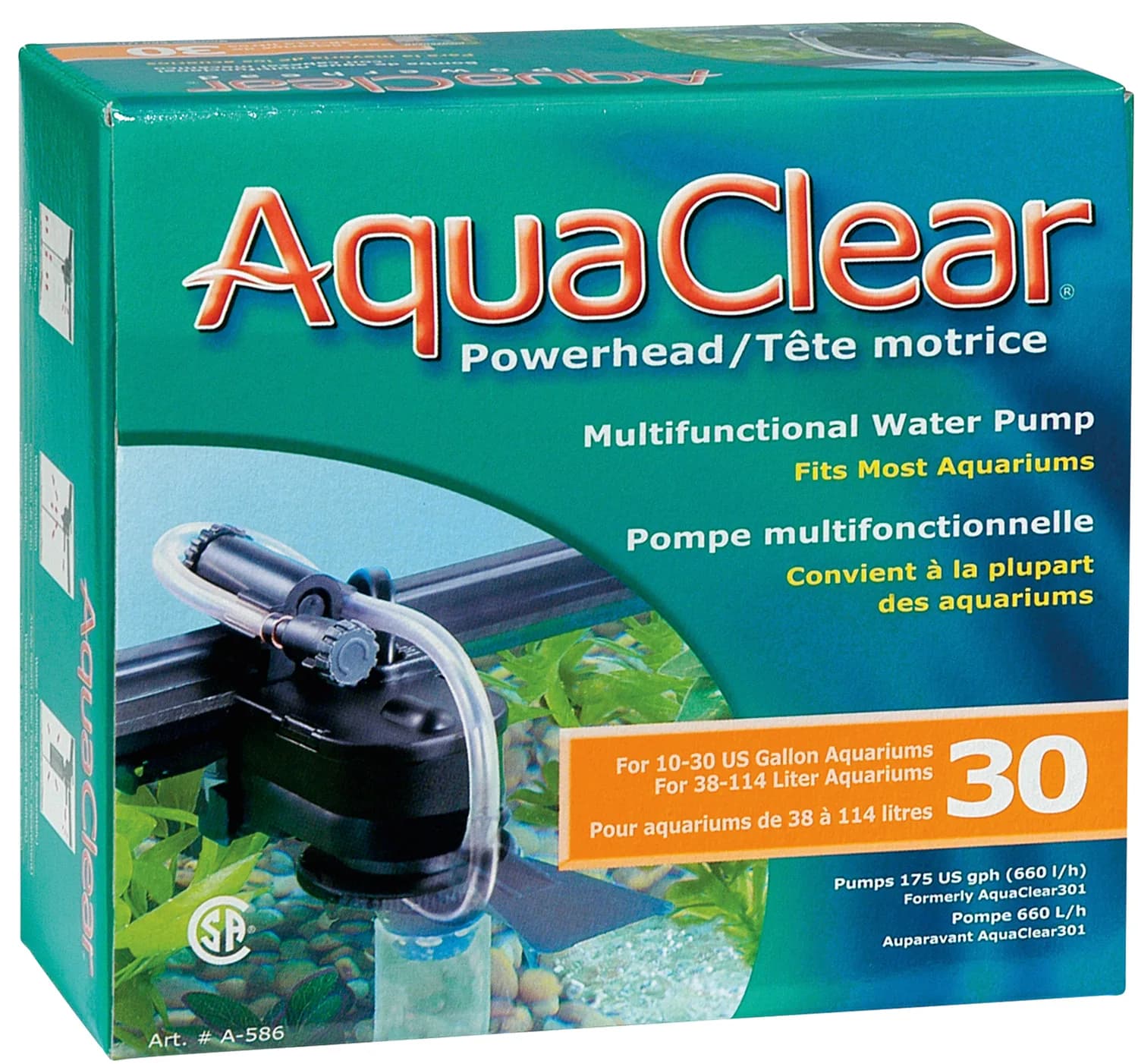 Hagen AquaClear Powerhead turbina napowietrzająca i cyrkulacyjna do akwarium 30 50 i 70 – Powerhead 30