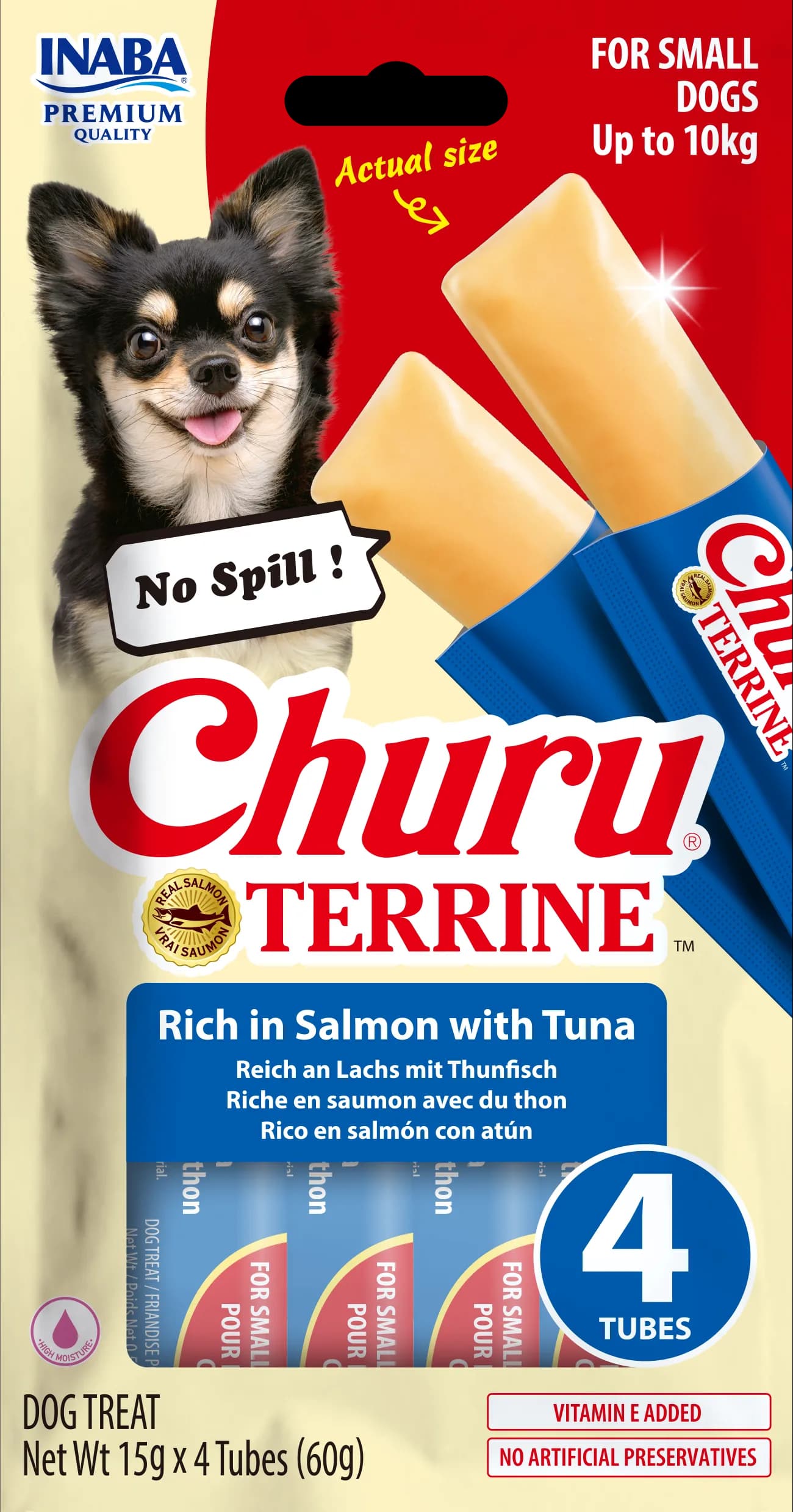 INABA Dog Churu Terrine Salmon & Tuna 4 x 15 g (60 g)